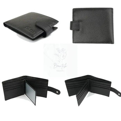 Rfid-blocking Short Men Wallet - Anti-magnetic