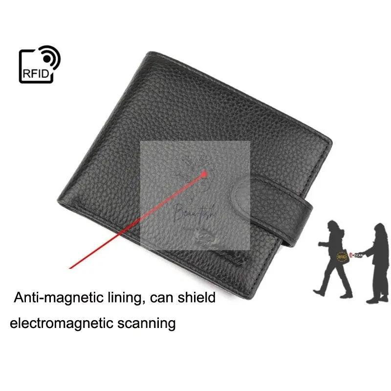 Rfid-protected Men Wallet - Secure & Stylish