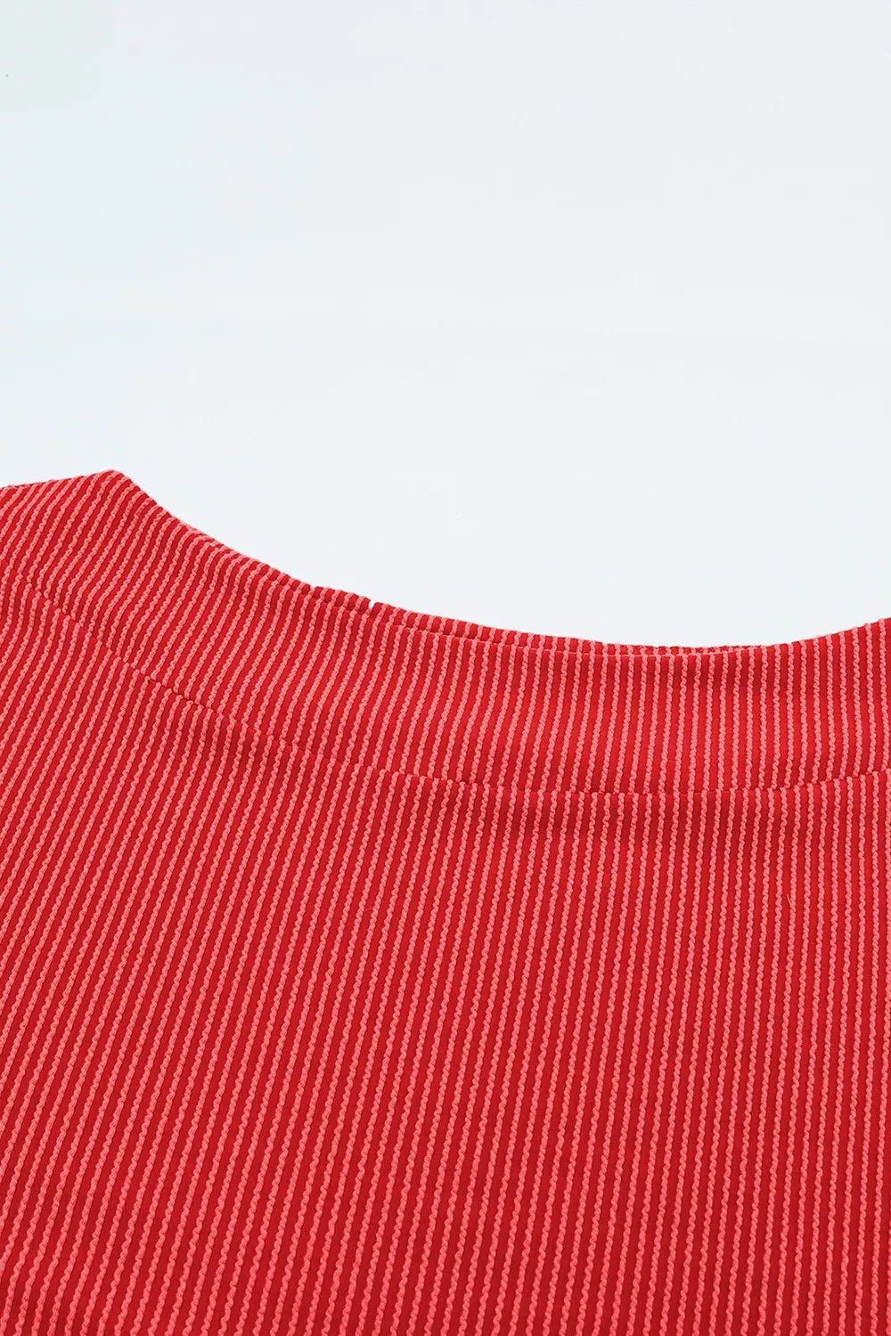 Ribbed Knit Off-Shoulder Blouse