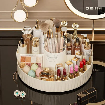 Rotatable Cosmetic Organizer (white)