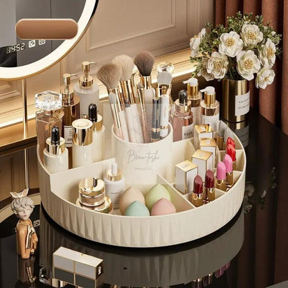 Rotatable Cosmetic Organizer (white)