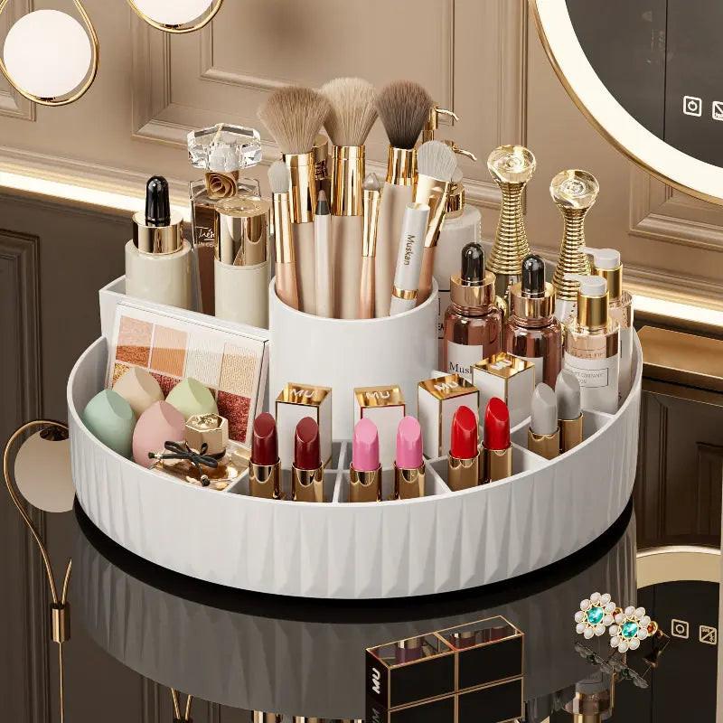 Rotatable Cosmetic Organizer (white)