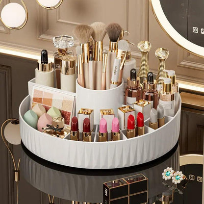 Rotatable Cosmetic Organizer (white)