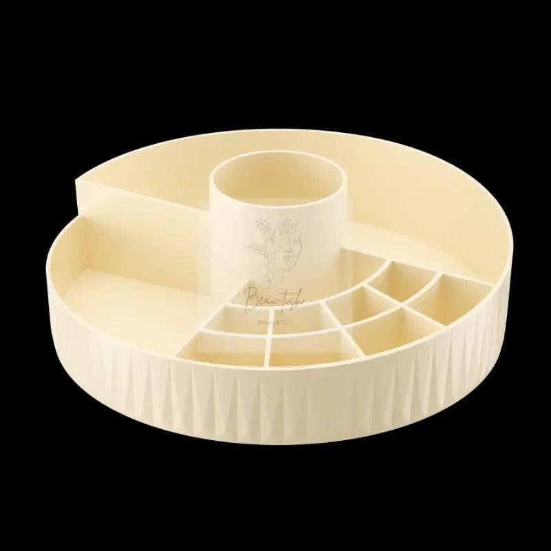 Rotatable Cosmetic Organizer (white)