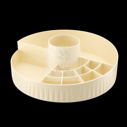 Rotatable Cosmetic Organizer (white)