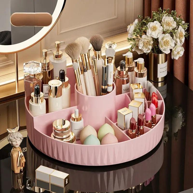 Rotatable Cosmetic Organizer (white)