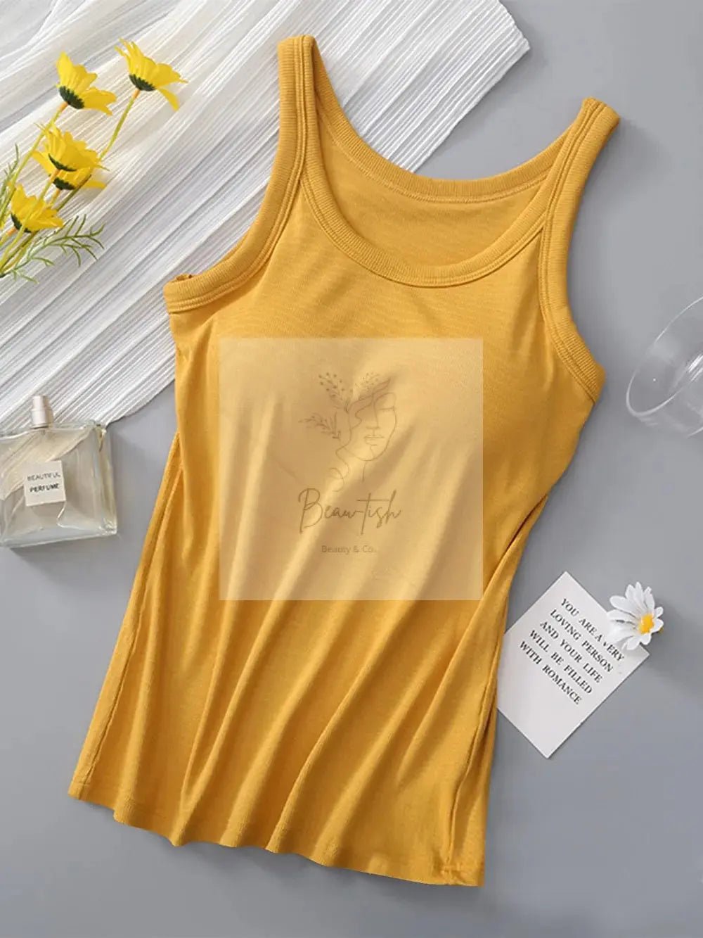 Round Neck Tank with Bra