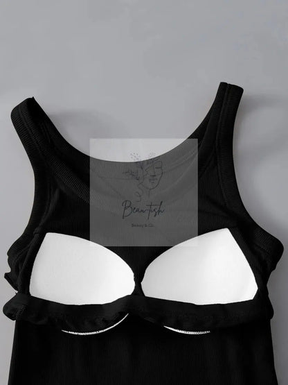 Round Neck Tank with Bra