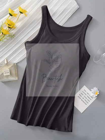 Round Neck Tank with Bra