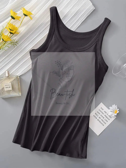 Round Neck Tank with Bra
