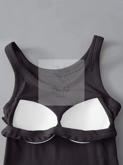 Round Neck Tank with Bra