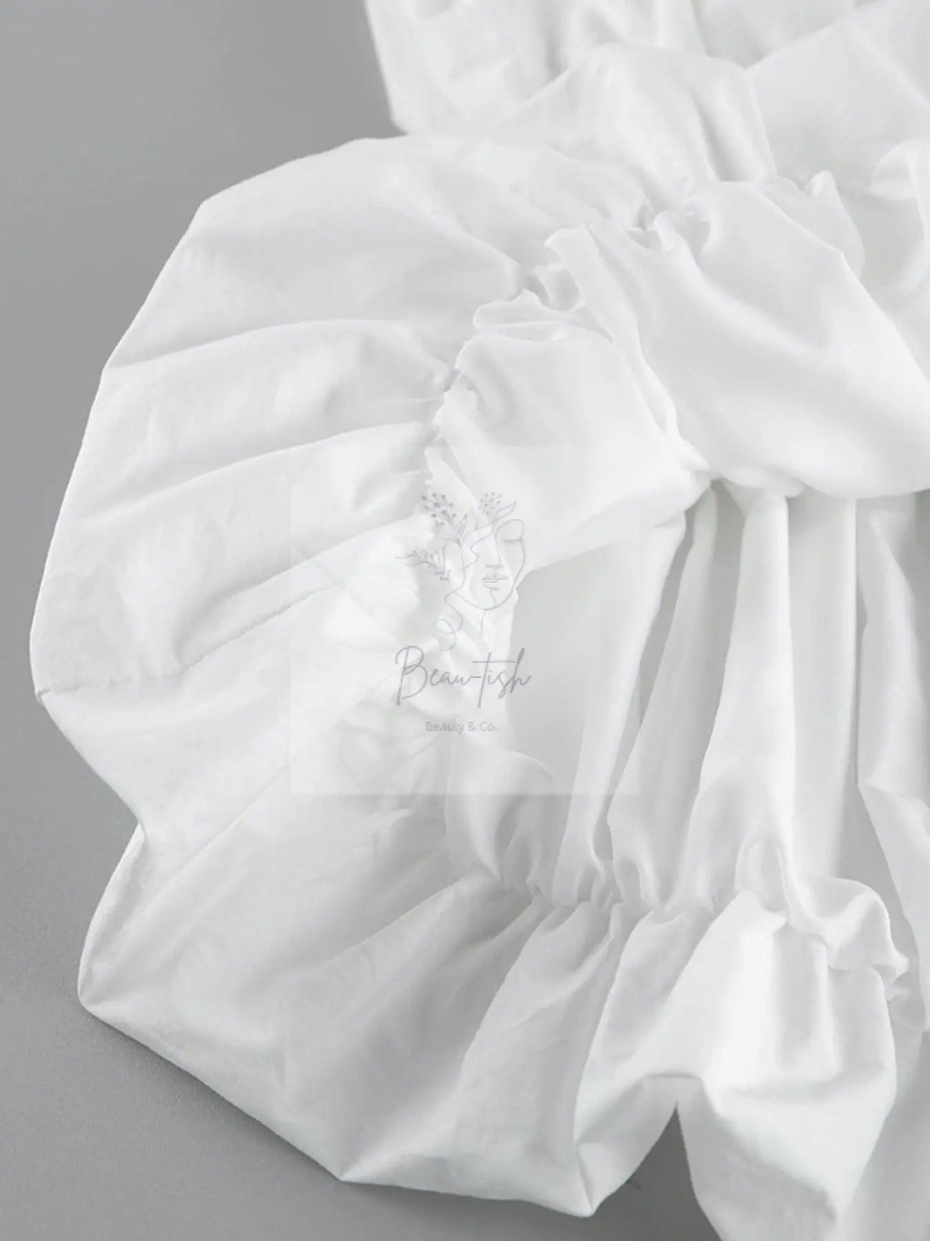 Ruched Bubble Hem Tube Top