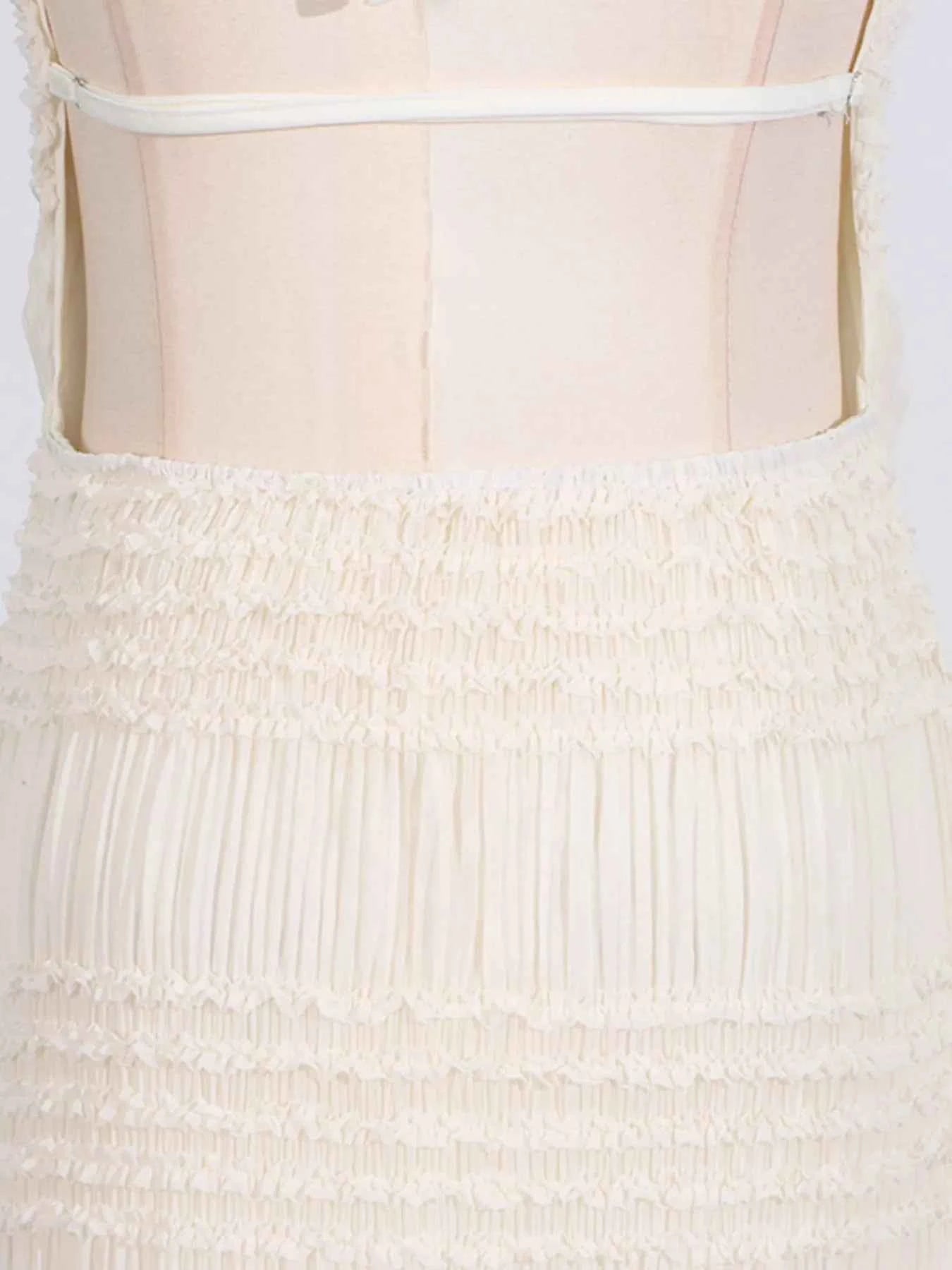 Ruched Halter Neck Maxi Dress