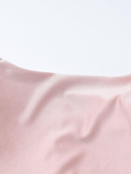 Ruched Knot Front Long Sleeve Maxi Dress