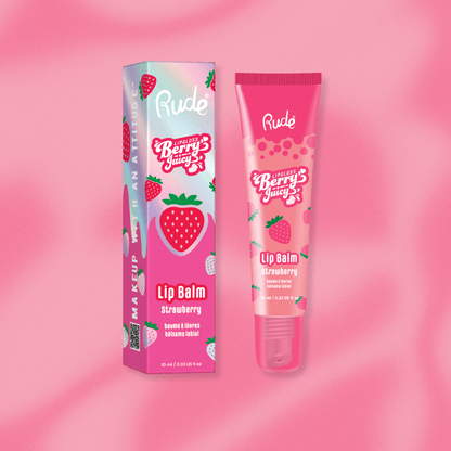 RUDE Berry Juicy Lip Balm Glossy Moisturizing 10mL