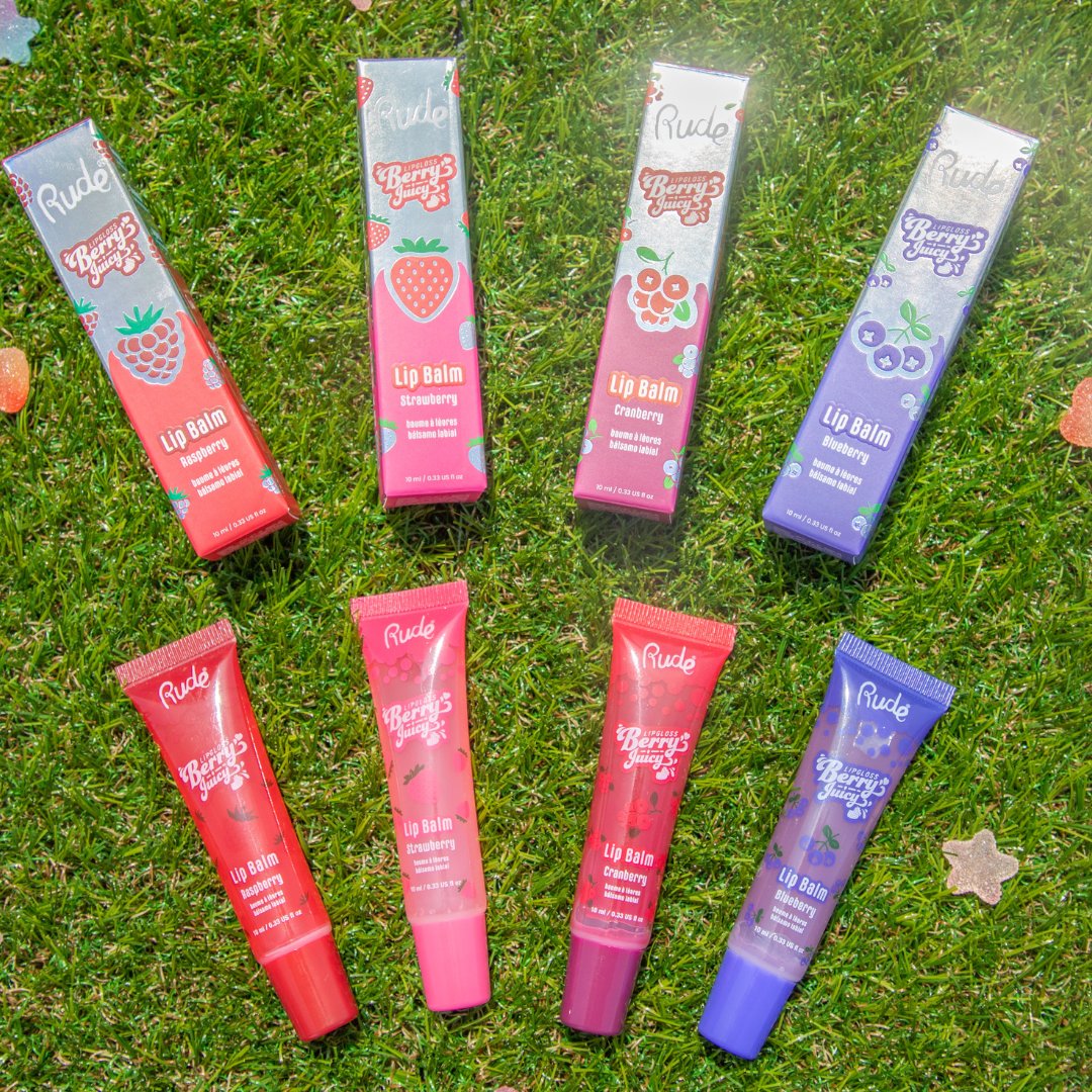 RUDE Berry Juicy Lip Balm Glossy Moisturizing 10mL
