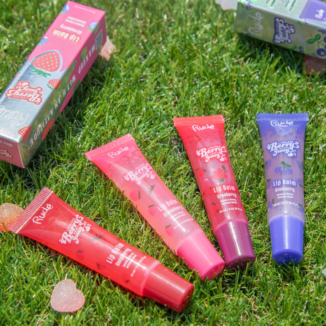 RUDE Berry Juicy Lip Balm Glossy Moisturizing 10mL