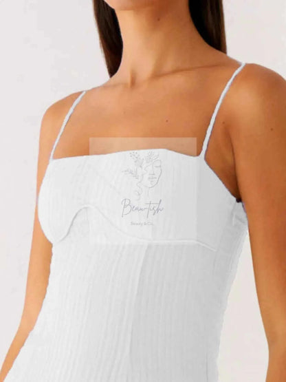 Ruffle Hem Cami Mini Dress