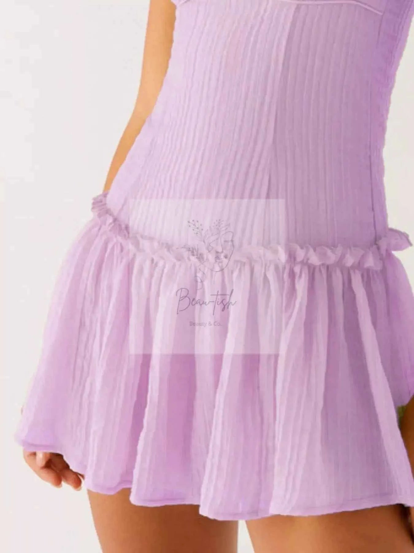 Ruffle Hem Cami Mini Dress