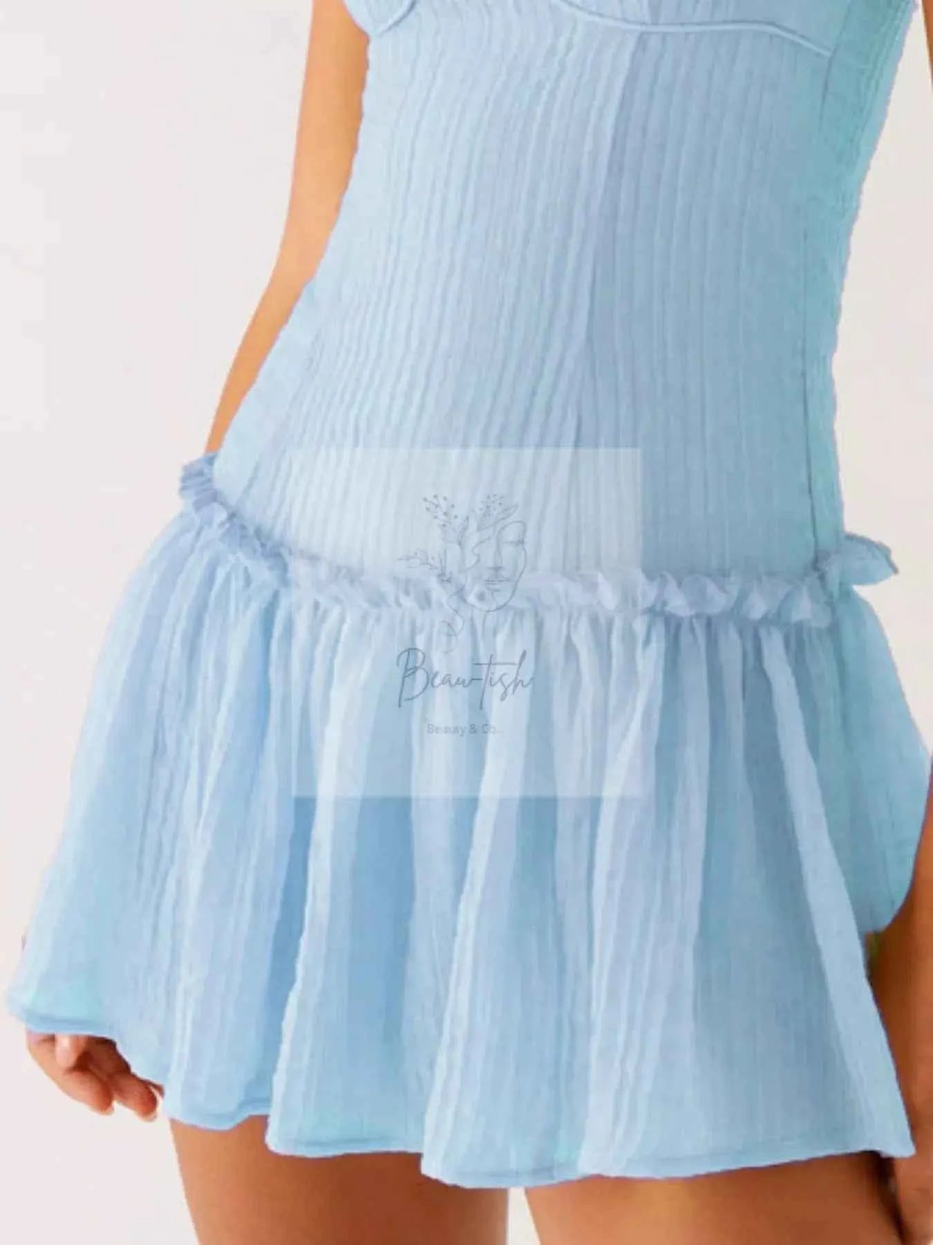 Ruffle Hem Cami Mini Dress