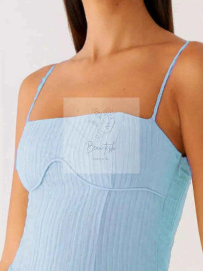 Ruffle Hem Cami Mini Dress