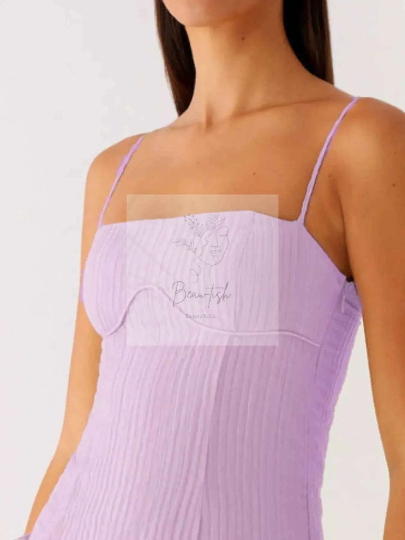 Ruffle Hem Cami Mini Dress