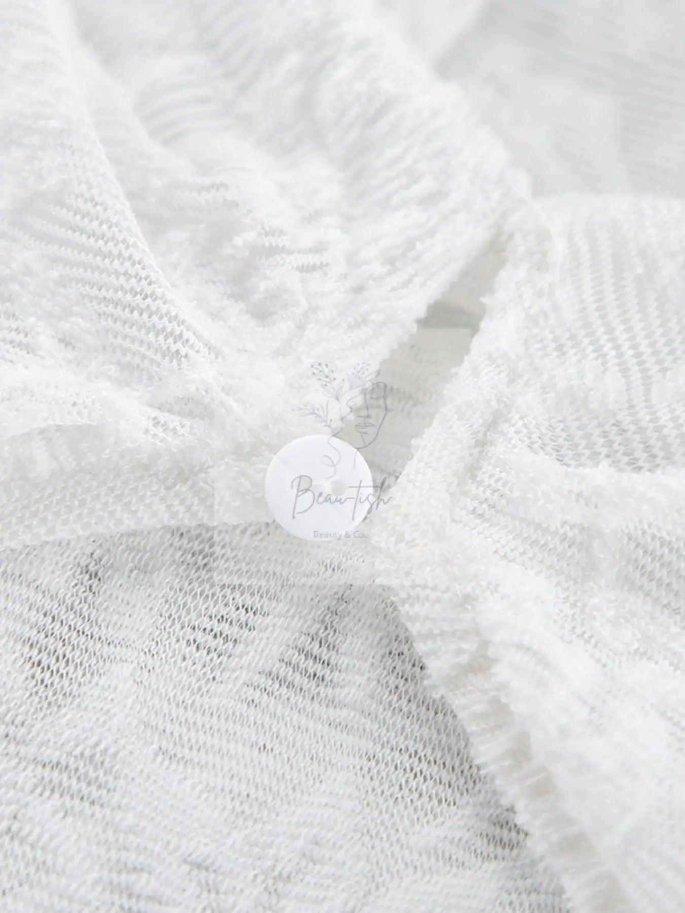 Ruffle Lace Long Sleeve Blouse