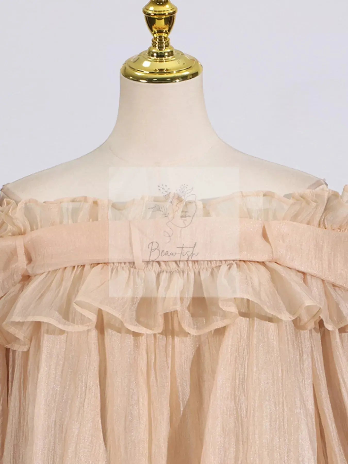 Ruffle Off-Shoulder Flounce Sleeve Blouse