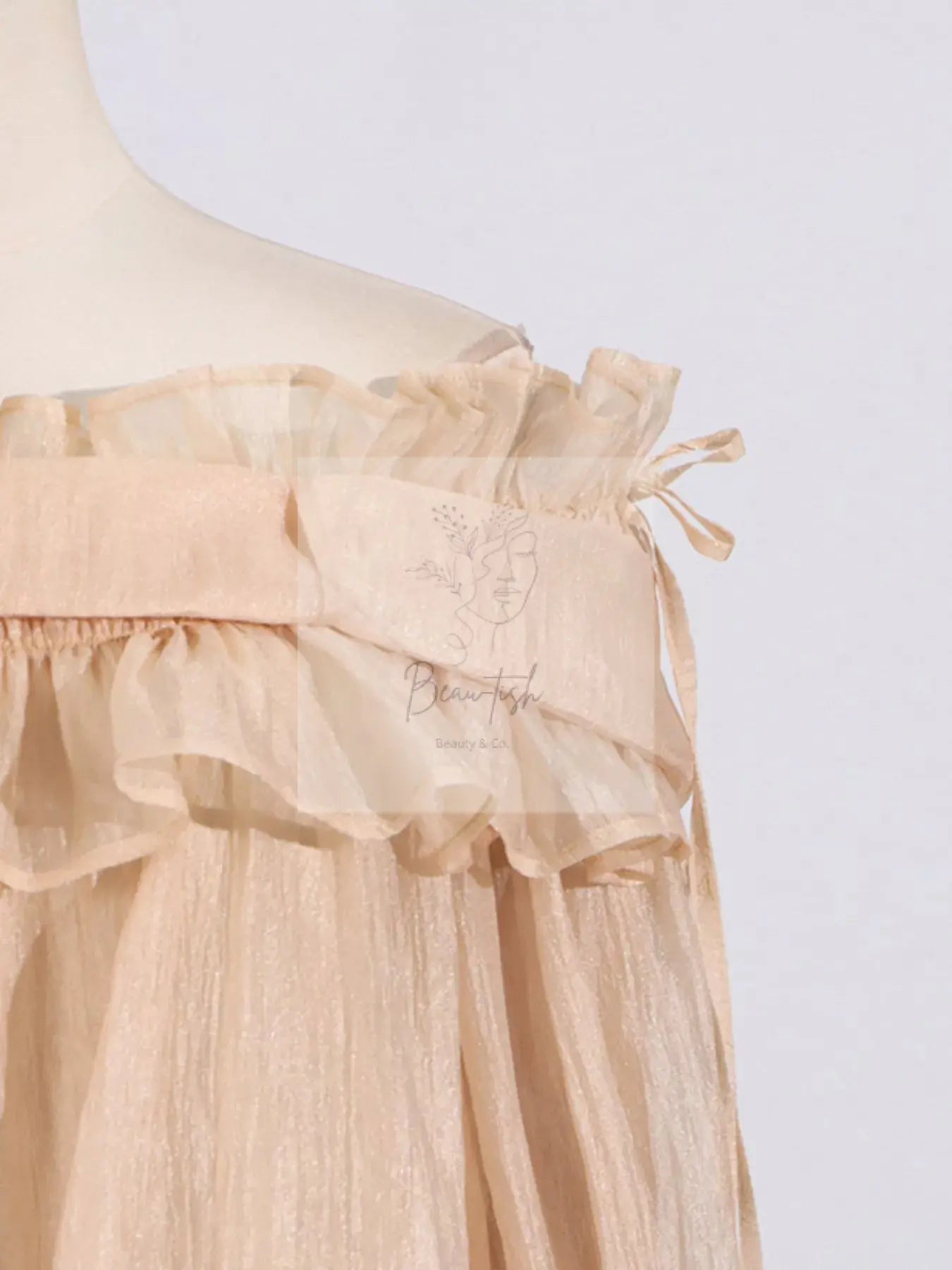 Ruffle Off-Shoulder Flounce Sleeve Blouse