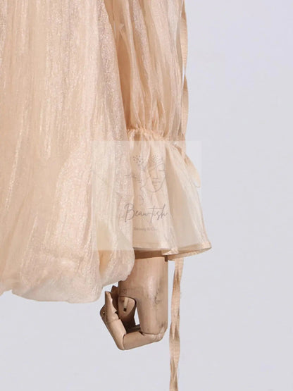 Ruffle Off-Shoulder Flounce Sleeve Blouse