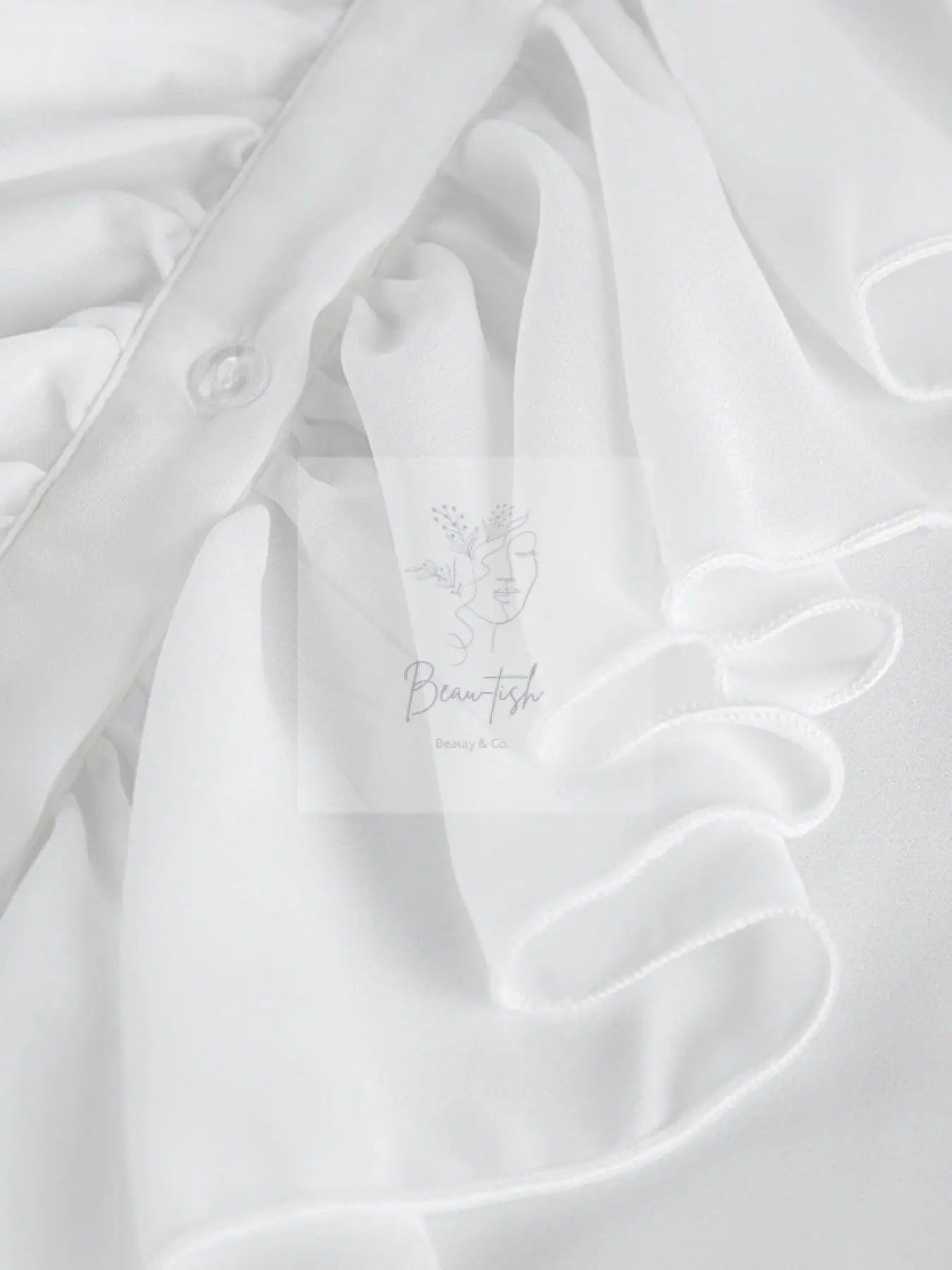 Ruffle Trim Flounce Sleeve Blouse