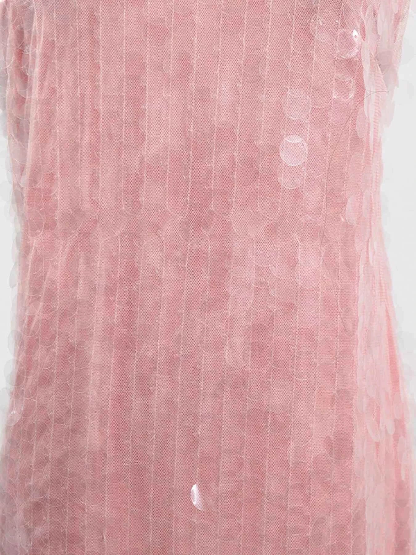 Sequin Halter Neck Mini Dress