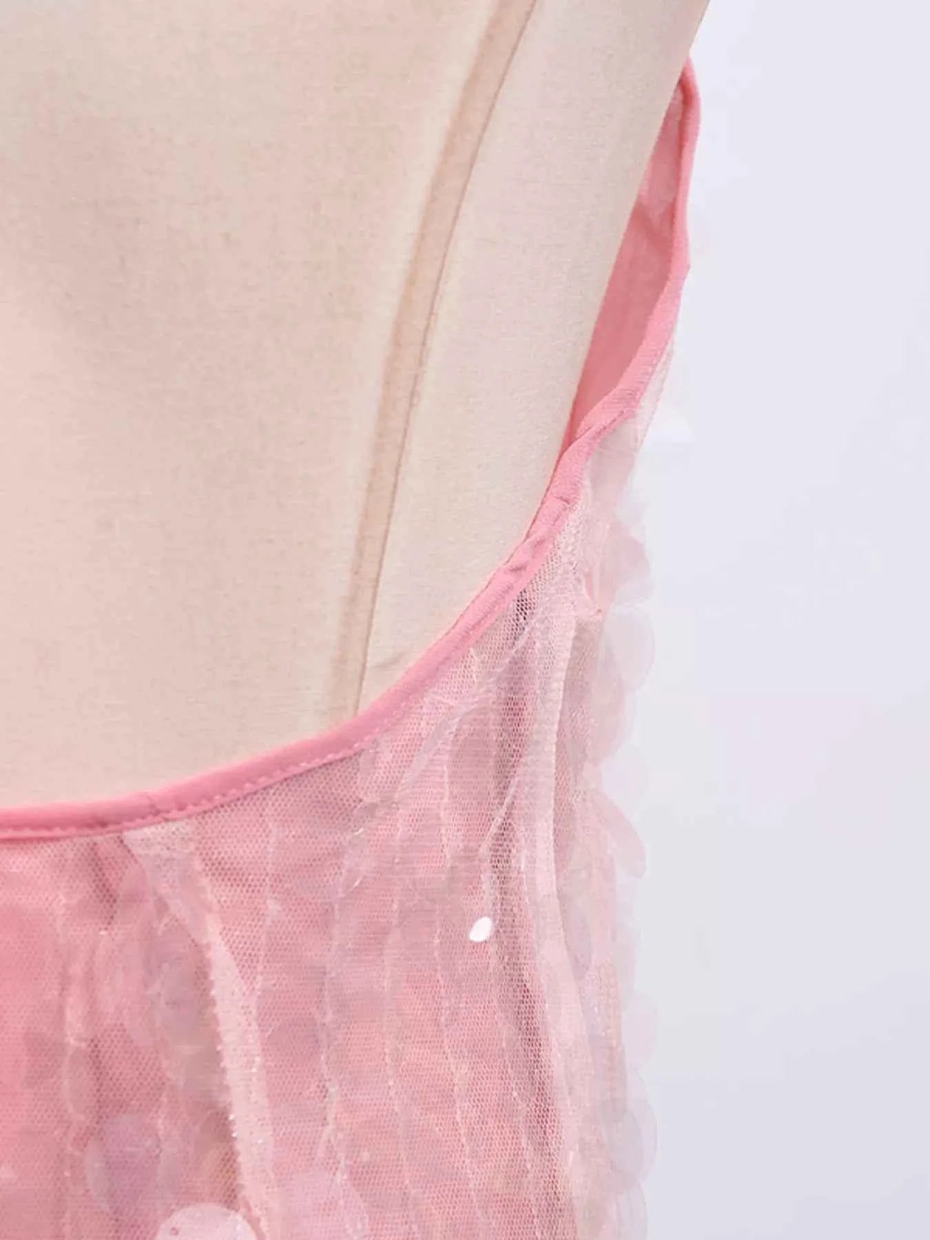 Sequin Halter Neck Mini Dress