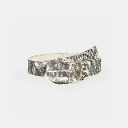 Sequin PU Leather Belt