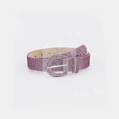 Sequin PU Leather Belt