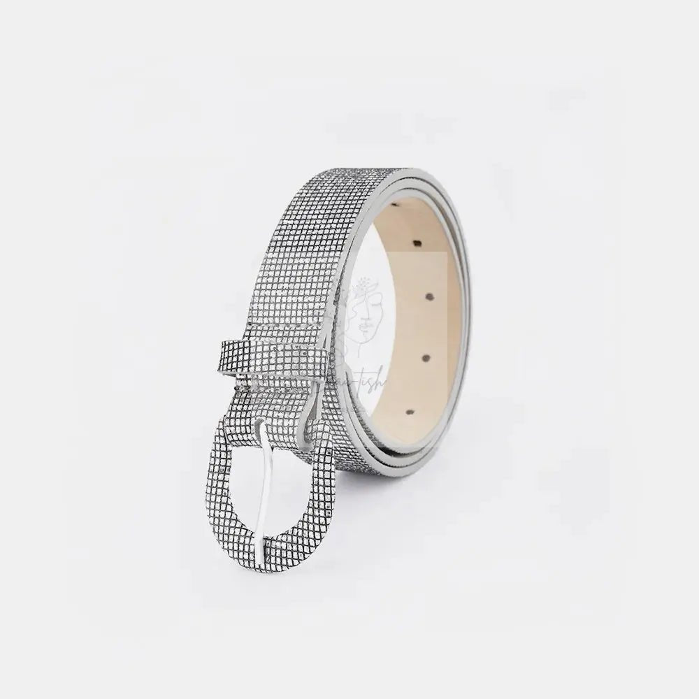 Sequin PU Leather Belt