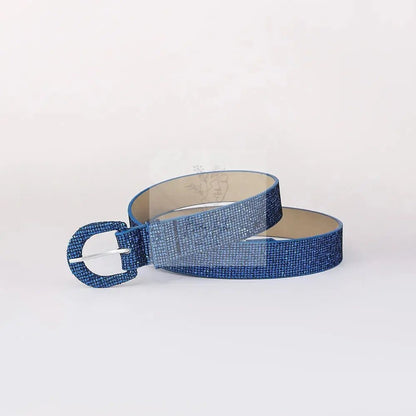 Sequin PU Leather Belt