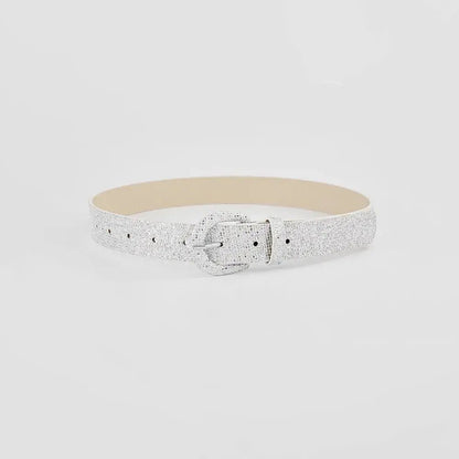 Sequin PU Leather Belt