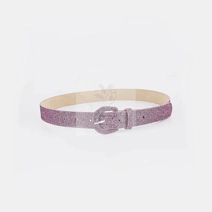 Sequin PU Leather Belt