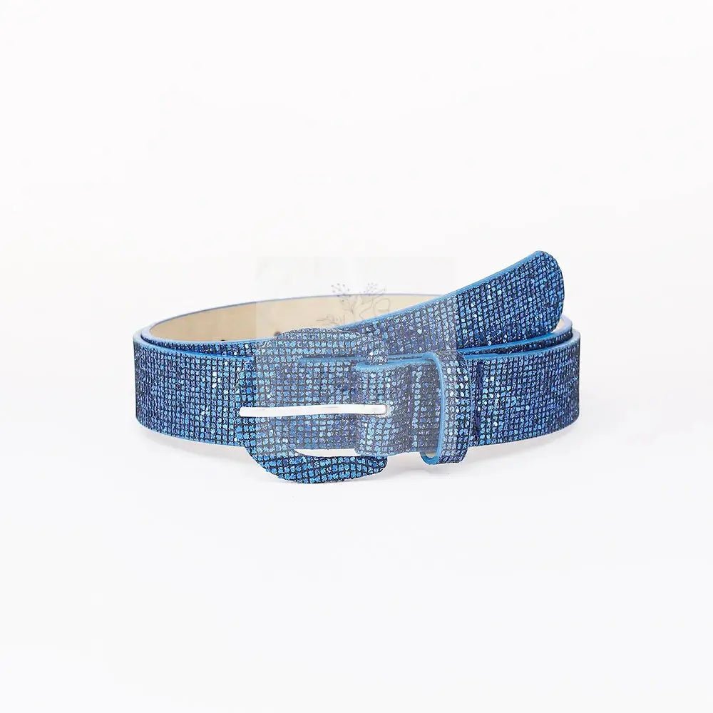 Sequin PU Leather Belt