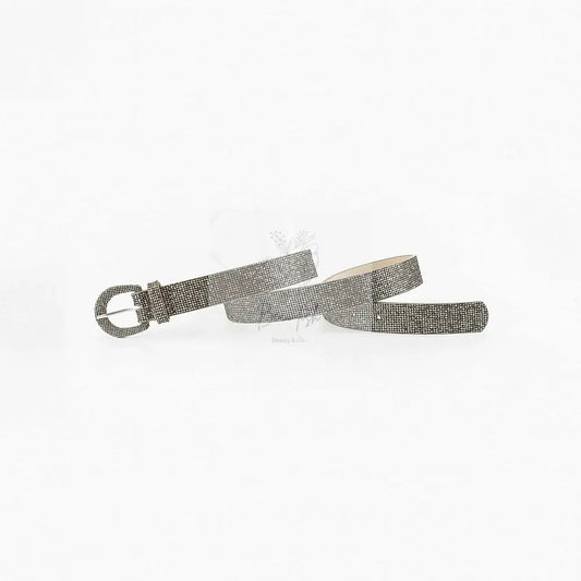 Sequin PU Leather Belt