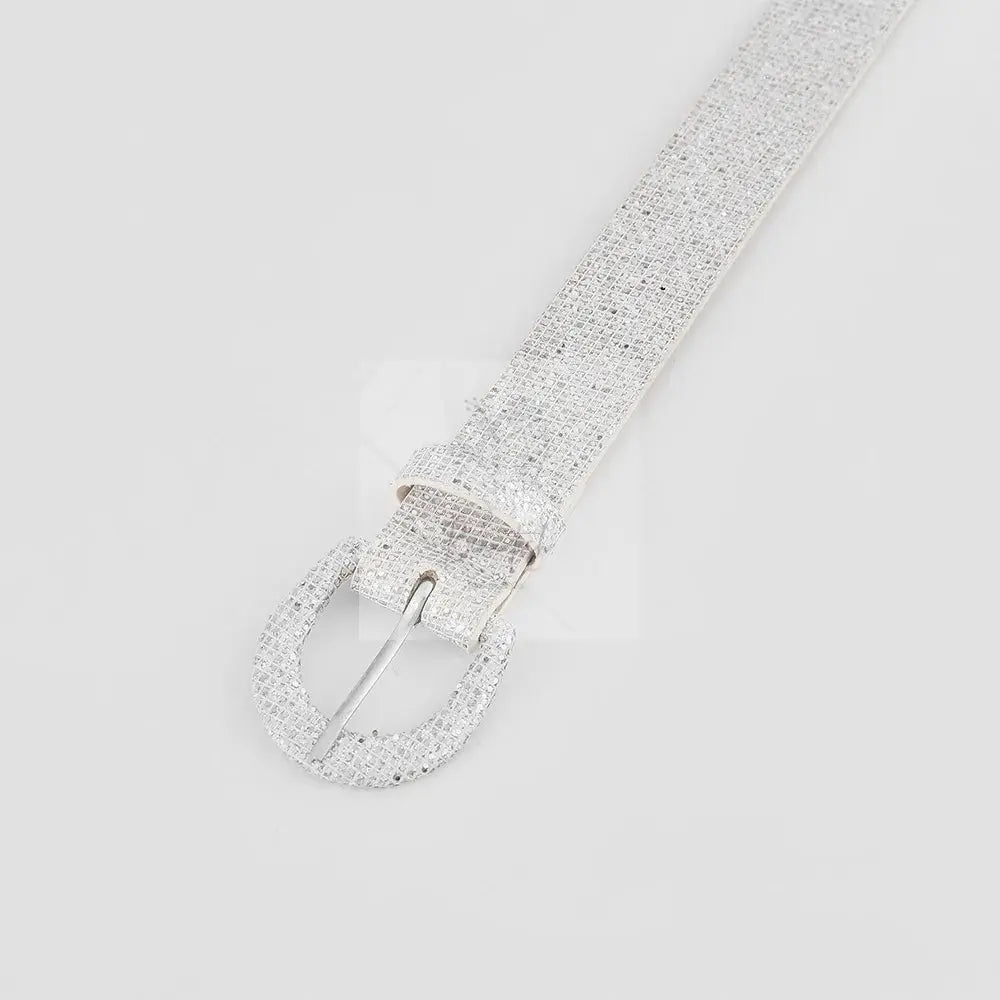 Sequin PU Leather Belt