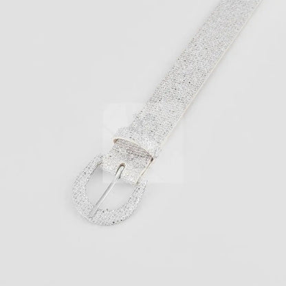 Sequin PU Leather Belt
