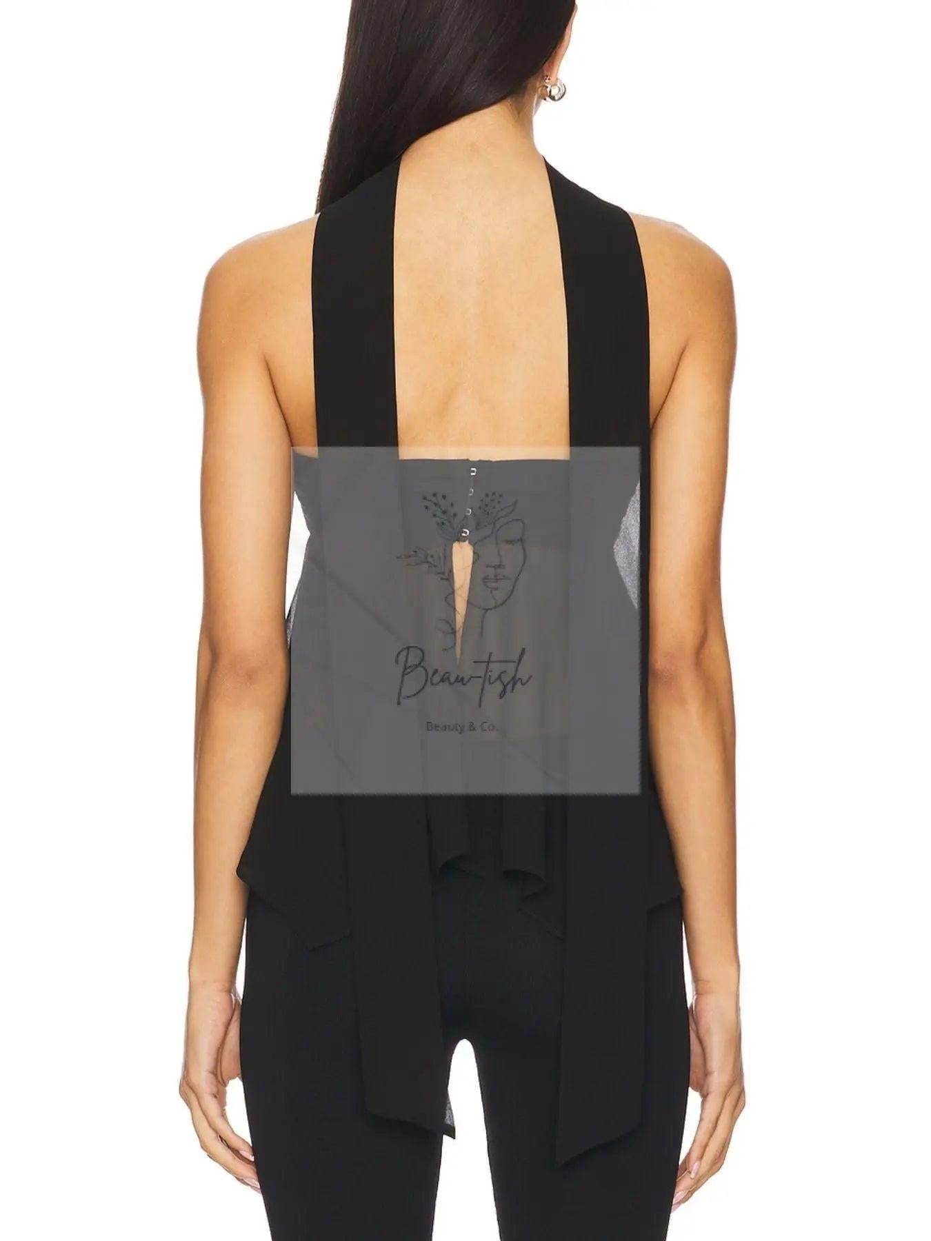 Sheer Tube Top with Scarf
