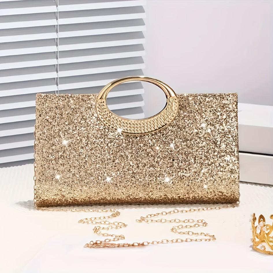 Shiny Rhinestone Banquet Clutch