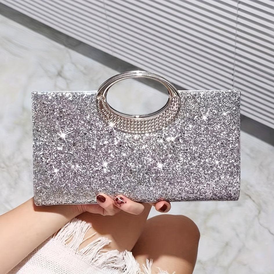 Shiny Rhinestone Banquet Clutch