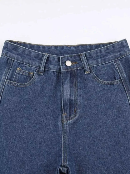 Side Distressed Jeans