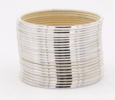 Studded Aluminium Bangle Set