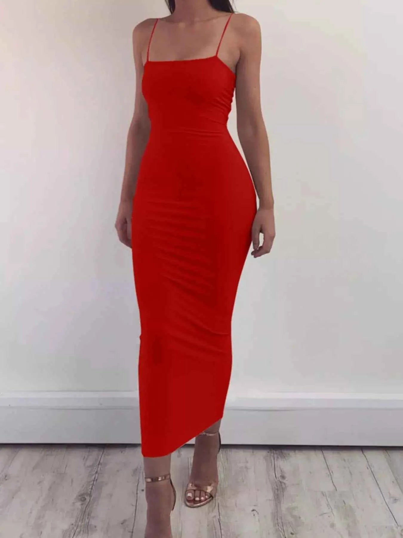 Sleeveless Bodycon Midi Dress