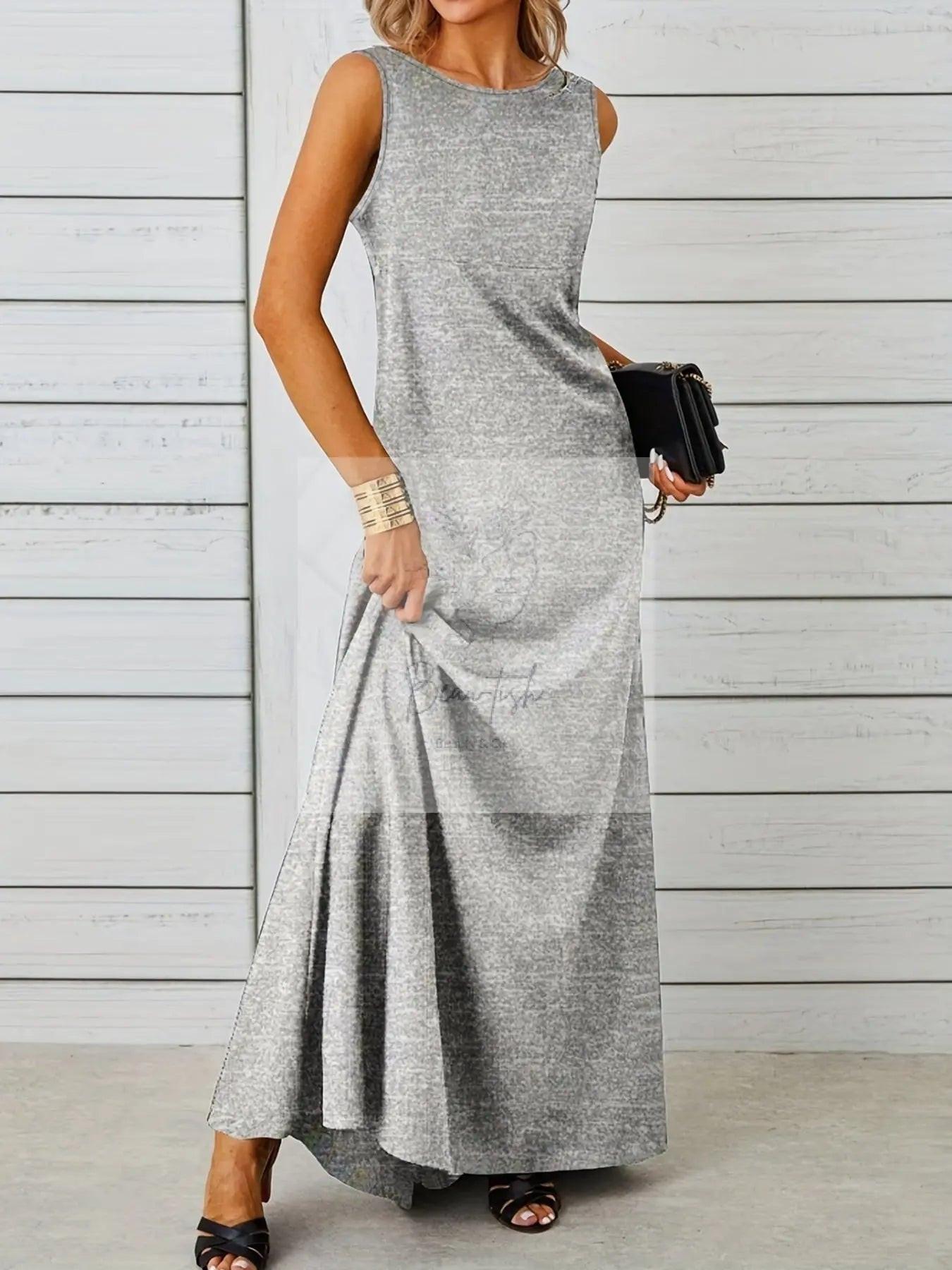 Sleeveless Flowy Maxi Dress